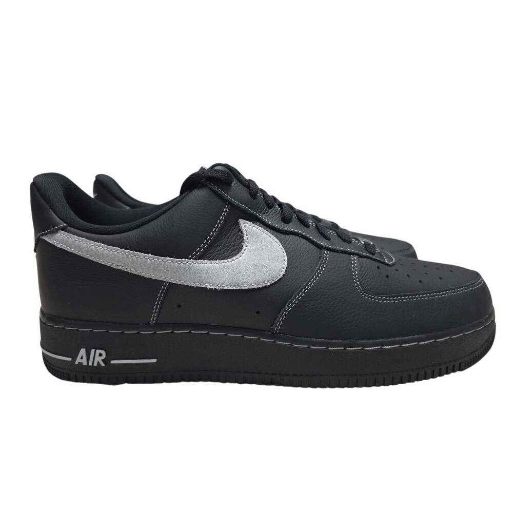 Men's Nike Air Force 1 '07 LV8 Black/Wolf Grey-Black-Black (HQ2037 006) Sz 13